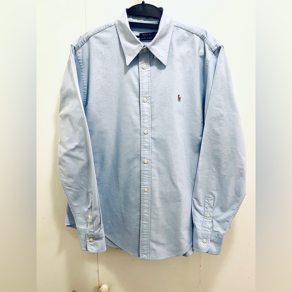 Polo by Ralph Lauren Women’s Light Blue Oxford Button Up Shirt